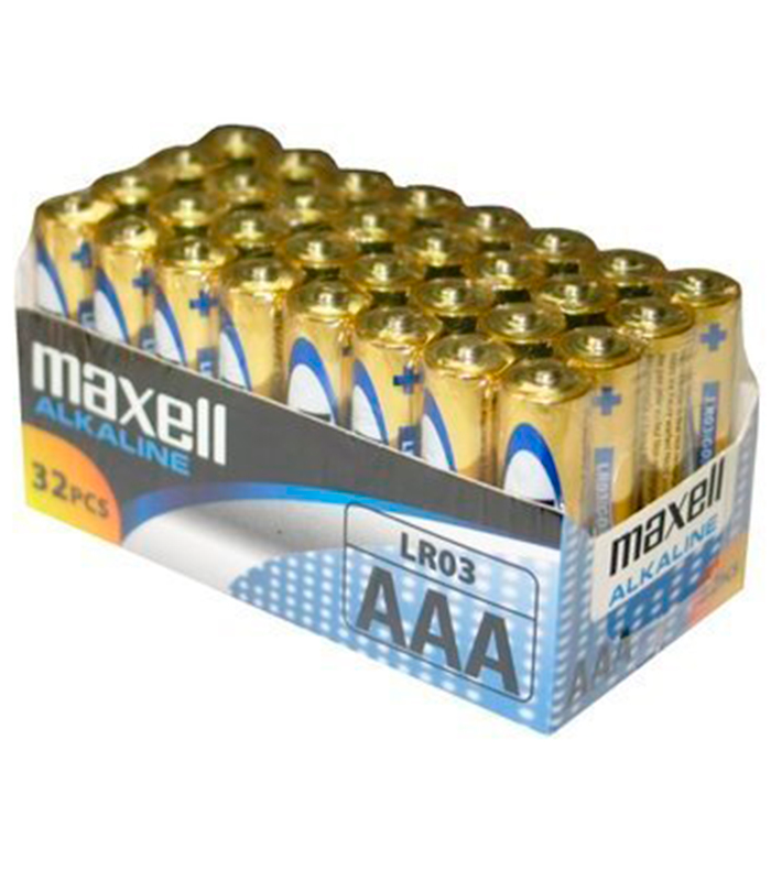 MAXELL PILA ALCALINA AAA LR03 PACK32 PILAS