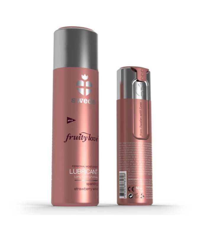 SWEDE FRUITY LOVE LUBRICANTE FRESAS CON CHAMPAGNE 50 ML