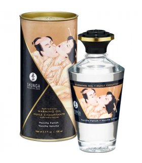 SHUNGA ACEITE MASAJE EFECTO CALOR SABOR VANILLA FETICHE 100 ML