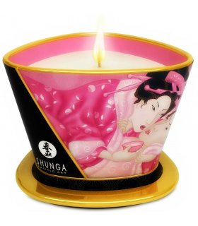 SHUNGA MINI CARESS BY CANDELIGHT VELA MASAJE ROSAS AFRODISIACAS 170ML
