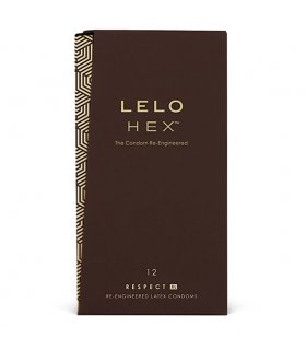 LELO HEX CONDOMS RESPECT XL 12 PACK