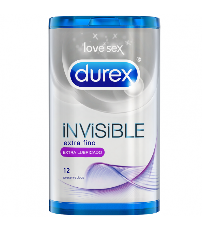 DUREX INVISIBLE EXTRA LUBRICADO 12 UDS