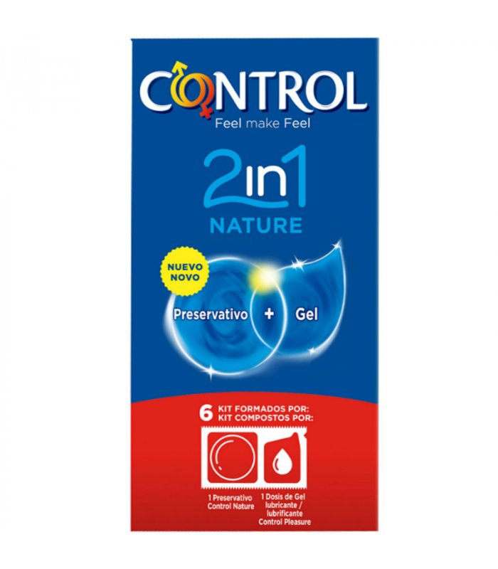 CONTROL DUO NATURA 2 1 PRESERVATIVO GEL 6 UDS