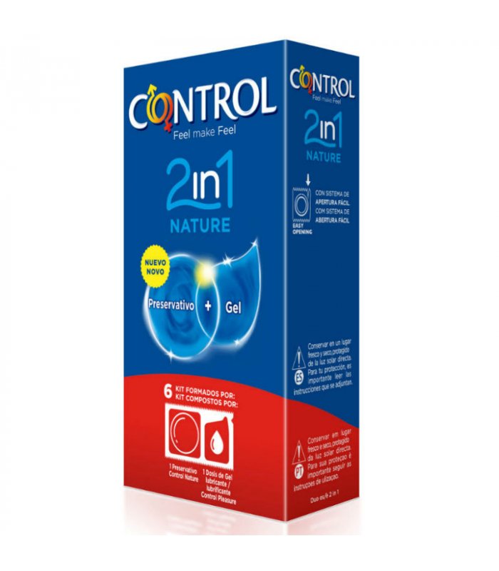 CONTROL DUO NATURA 2 1 PRESERVATIVO GEL 6 UDS