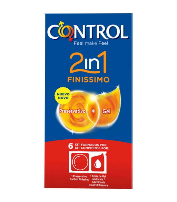 CONTROL DUO FINISIMO LUBRICANTE 6 UNIDADES