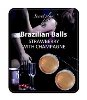 SET 2 BRAZILIAN BALLS FRESAS CON CAVA