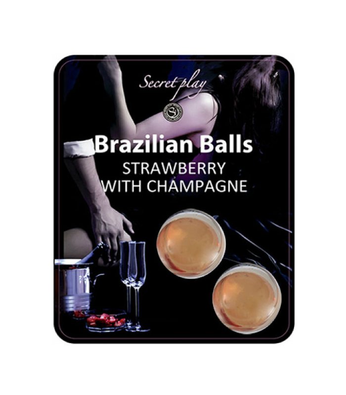 SET 2 BRAZILIAN BALLS FRESAS CON CAVA