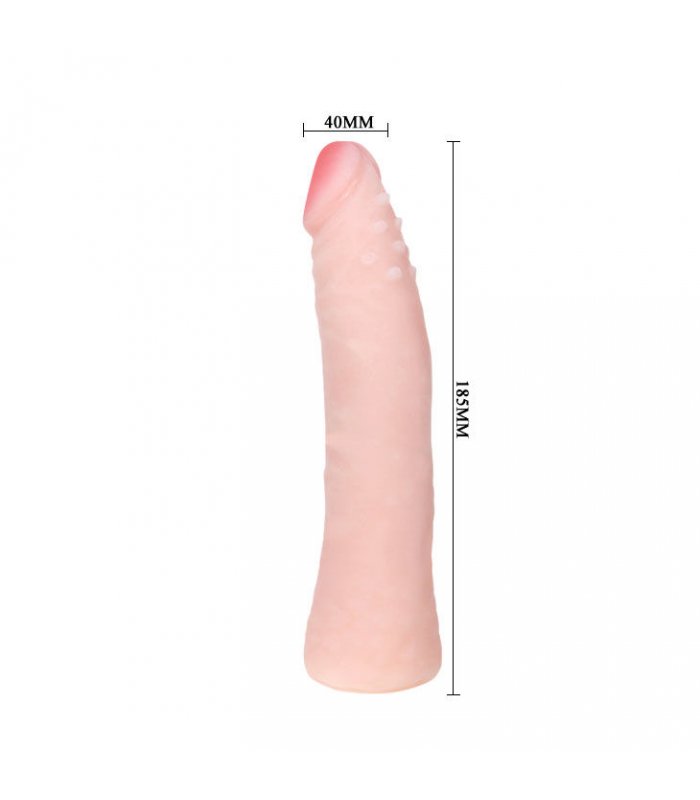 DILDO SILICONA TACTO PIEL REALISTICO 19CM