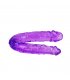 DILDO DOBLE EN GELATINA FLEXIBLE LILA
