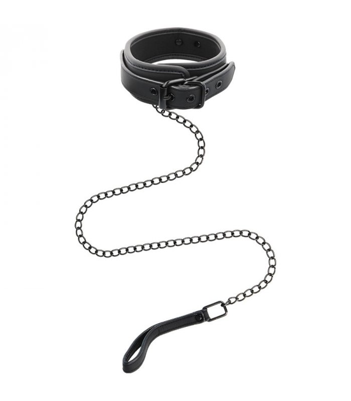 FETISH SUBMISSIVE COLLAR CON CADENA