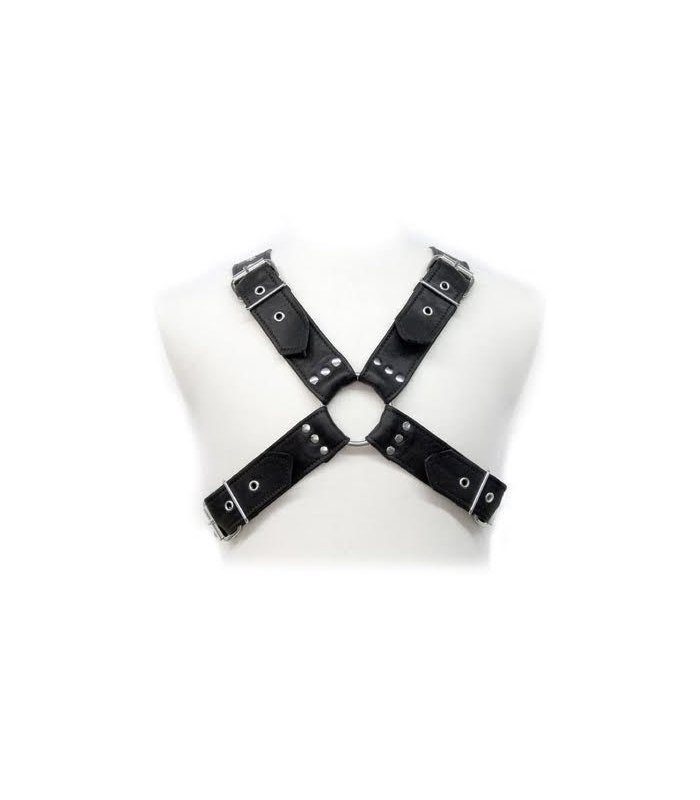 LEATHER BODY BUCKLES HARNESS
