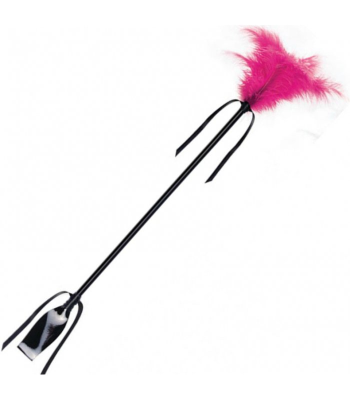 SECRET PLAY FUSTAPLUMA NEGRO Y FUCSIA