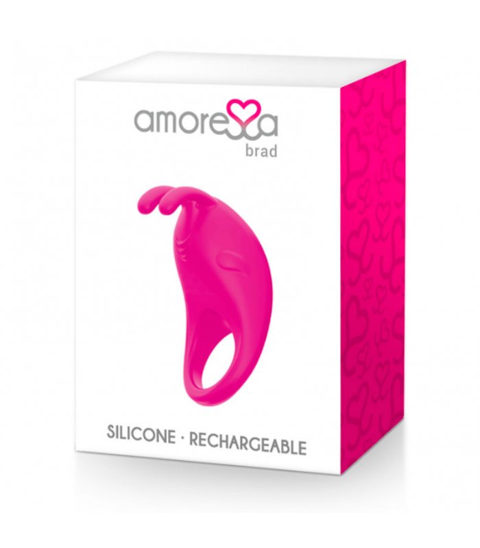 AMORESSA BRAD PREMIUM SILICONE RECARGABLE ROSA
