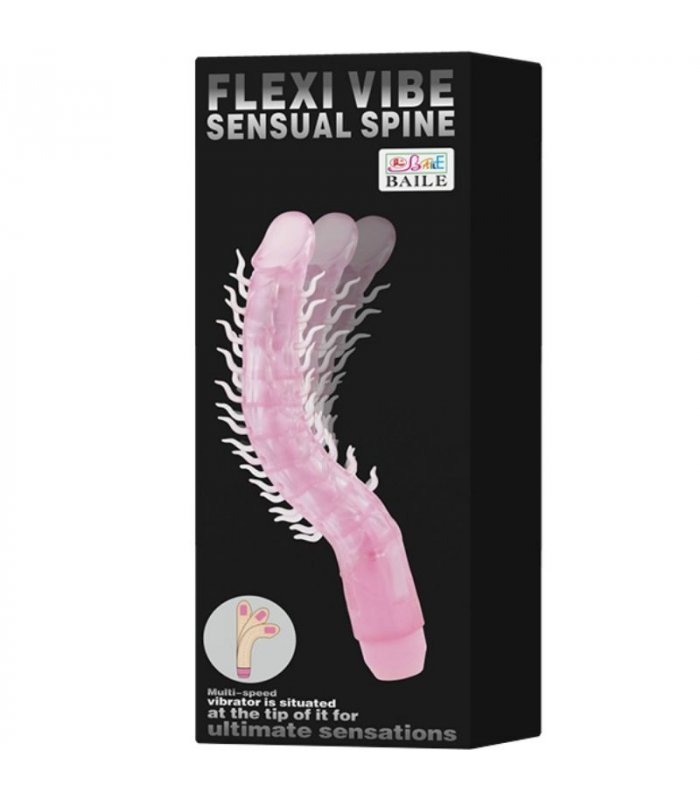 FLEXI VIBE SENSUAL SPINE BENDABLE VIBRATING DILDO 235 CM