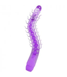 FLEXI VIBE SENSUAL SPINE BENDABLE VIBRATING DILDO LILA 235 CM
