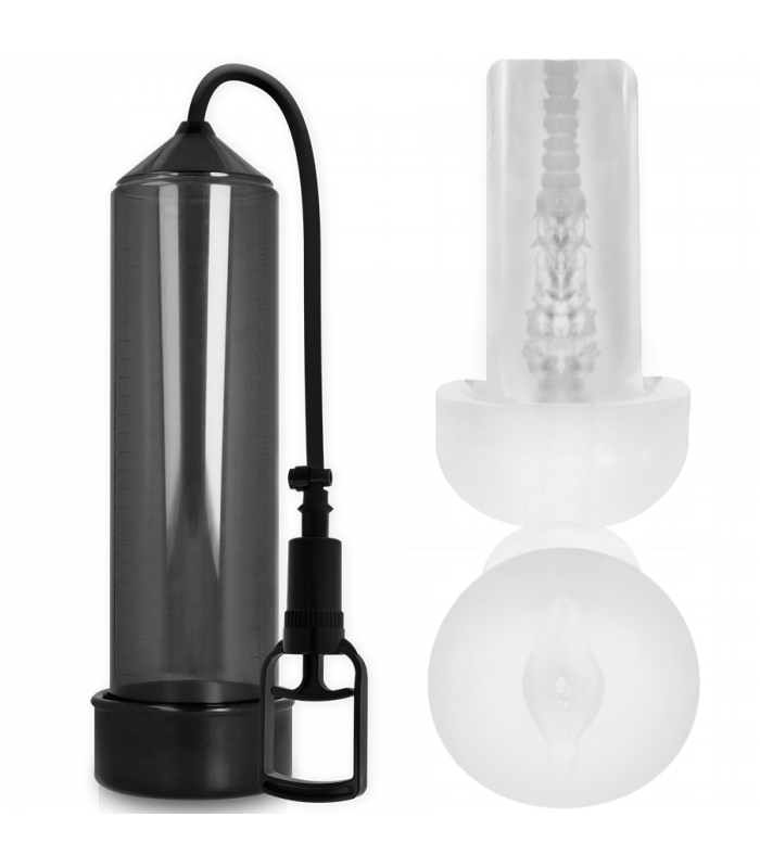 PUMP ADDICTED BOMBA ERECCIoN RX7 NEGRO CON MASTURBADOR