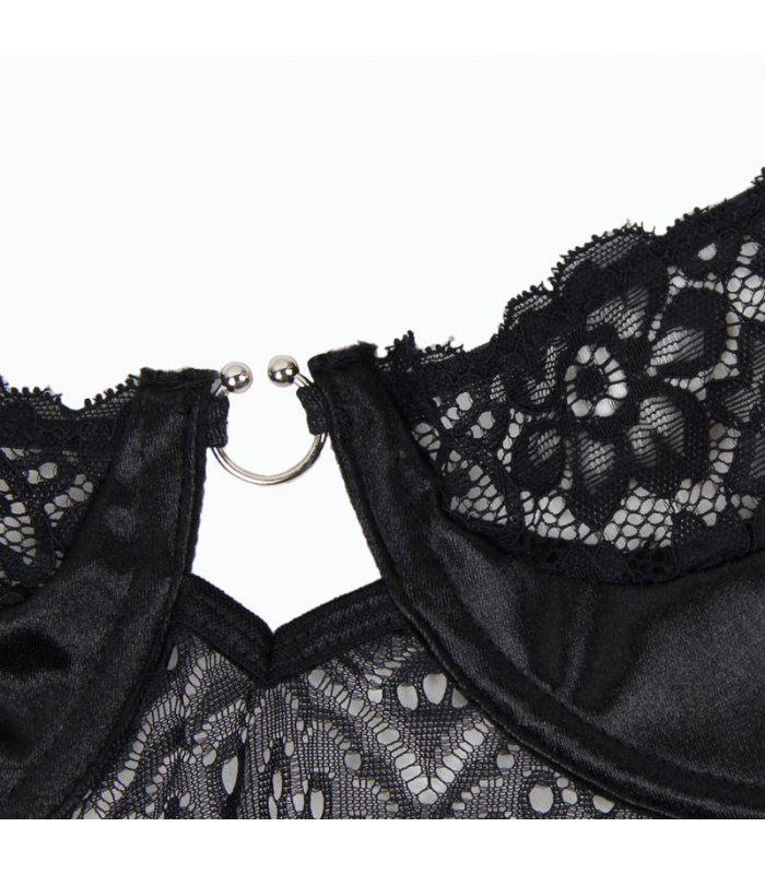 SUBBLIME CORSET NEGRO CON CINTURON S M
