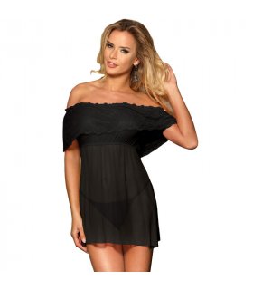 SUBBLIME VESTIDO CORTO TANGA NEGRO S M
