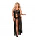 SUBBLIME QUEEN PLUS SET TOP VESTIDO Y TANGA NEGRO