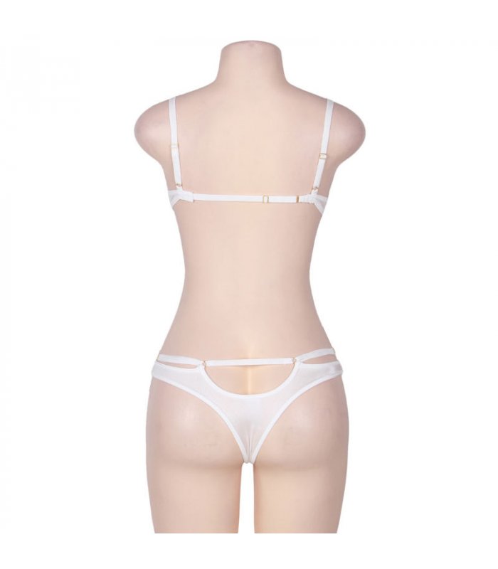SUBBLIME QUEEN PLUS SET DOS PIEZAS CON TIRANTAS BLANCO