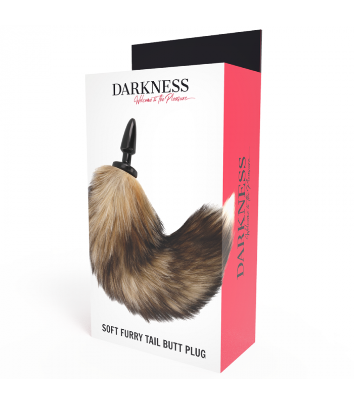 DARKNESS COLA NATURAL CON PLUG ANAL SILICONA 10CM