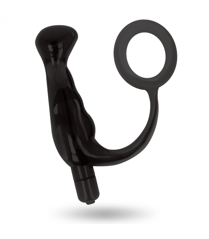 ADDICTED TOYS VIBRADOR PROSTaTICO RECARGABLE NEGRO 10 CM