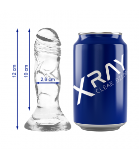 XRAY CLEAR DILDO TRANSPARENTE 12CM X 26CM