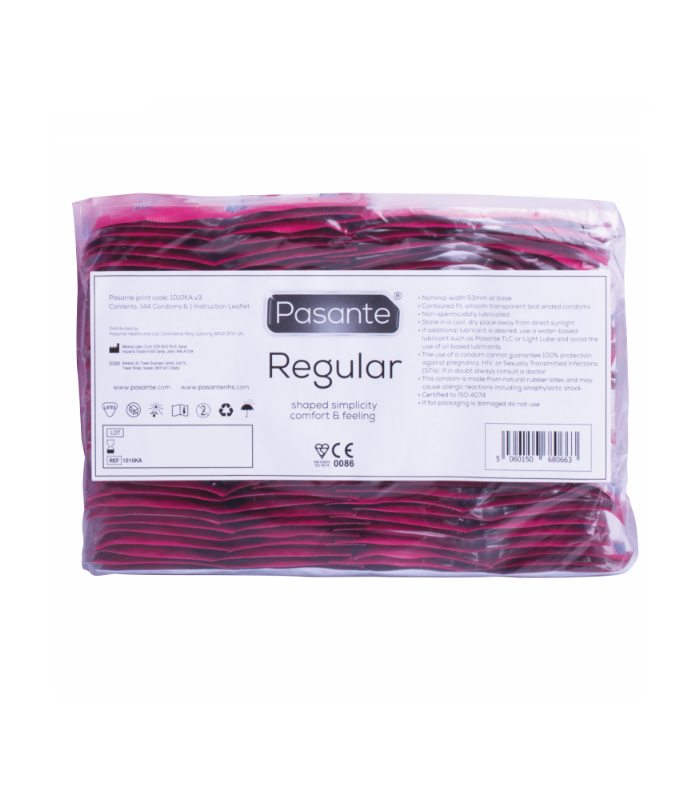PASANTE CONDOM GAMA REGULAR 144 UNIDADES