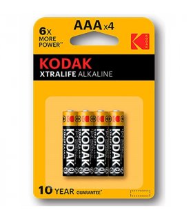 KODAK XTRALIFE PILA ALCALINA AAA LR03 BLISTER4