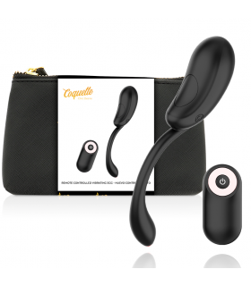 COQUETTE HUEVO CONTROL REMOTO RECARGABLE NEGRO GOLD