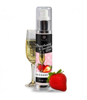 SECRETPLAY ACEITE MASAJE FRESAS CAVA 50 ML
