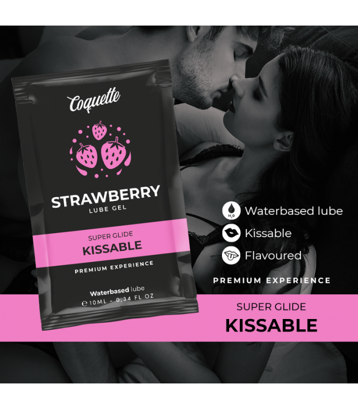COQUETTE LUBRICANTE KISSABLE BASE AGUA FRESA 10 ML