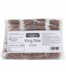 PASANTE PRESERVATIVOS KING MaS LARGOS Y ANCHOS BOLSA 144 UNIDADES