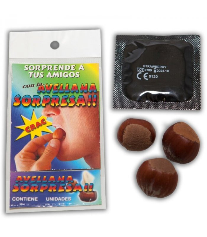 DIABLO PICANTE 3 AVELLANAS CON PRESERVATIVO SORPRESA