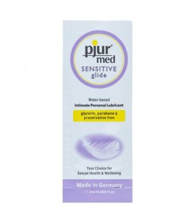 PJUR MED SENSITIVE GLIDE LUBRICANTE BASE AGUA 2 ML