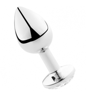 SECRETPLAY PLUG ANAL ALUMINIO TRANSPARENTE 8CM