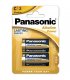 PANASONIC BRONZE PILA ALKALINA C LR14 BLISTER2