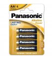 PANASONIC BRONZE PILA ALCALINA AA LR6 BLISTER*4