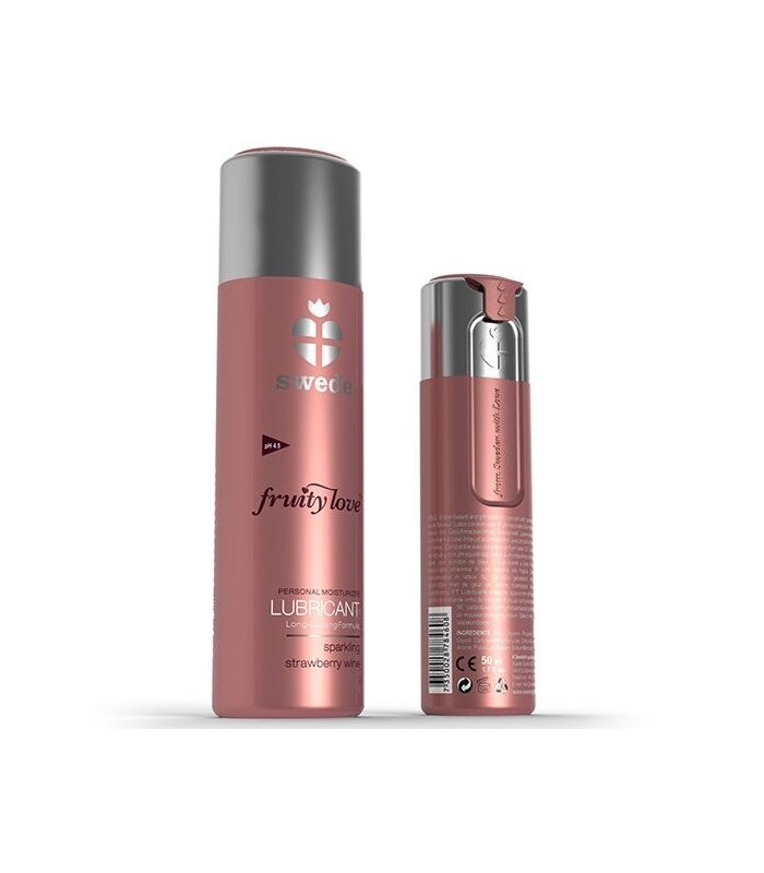 SWEDE FRUITY LOVE LUBRICANTE FRESAS CON CHAMPAGNE 100 ML