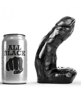 ALL BLACK DILDO REALISTICO 15CM
