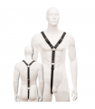 LEATHER BODY HARNESS MEN NEGRO