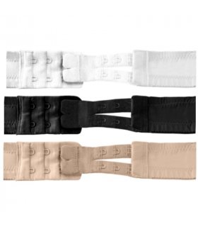 BYEBRA EXTENSORES DE CONTORNO FLEXIBLES 2 GANCHOS NUDE 3 UNDS