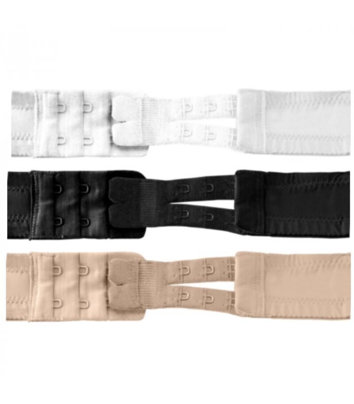 BYEBRA EXTENSORES DE CONTORNO FLEXIBLES 2 GANCHOS NUDE 3 UNDS