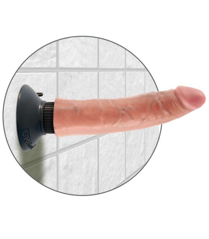 DILDO VIBRADOR KING COCK 1778 CM NATURAL