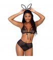 LEG AVENUE SET 3 PIEZAS CONEJITA SEXY TALLA UNICA