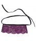 SUBBLIME CORSET CON TANGA Y ANTIFAZ NEGRO Y LILA S M