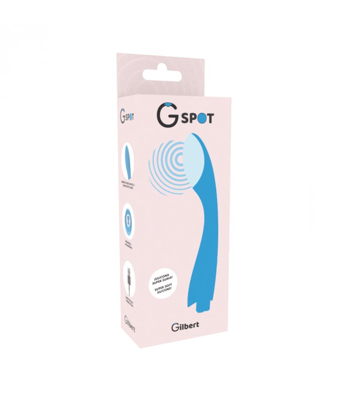 G SPOT GYLBERT VIBRADOR PUNTO G AZUL TURQUESA