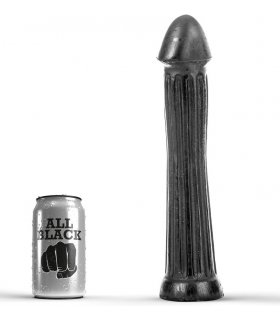 ALL BLACK PLUG DILDO 31CM