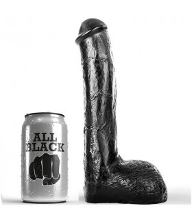ALL BLACK PENE REALiSTICO ANAL 23CM