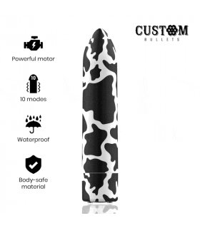 CUSTOM BULLETS BALA RECARGABLE COW 10 INTENSIDADES